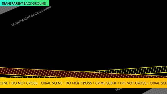 Yellow Grunge Crime Scene Ribbon with Do Not Cross Text