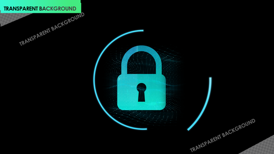 Digital Lock HUD Reveal for Security and Privacy - Quickate Motion
