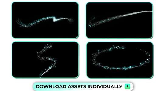 Snow Trails with snowy particles and Crystal Particles Elemental FX