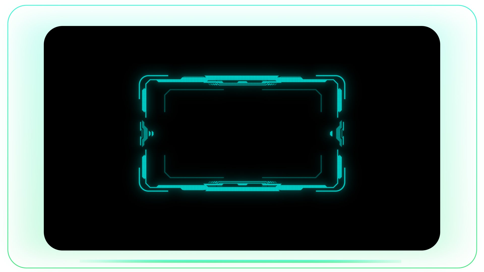Futuristic Tech HUD Rectangle – Quickate Motion