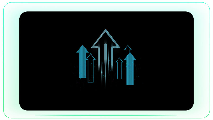 Arrows Moving Up stock footage visual