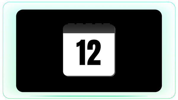 12 Months Calendar Flip