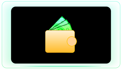 Dollar Notes Flying from Wallet