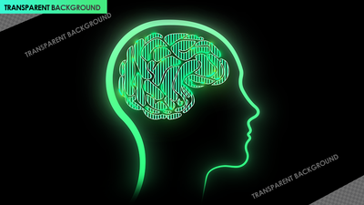Neural Activity Illustration with Dopamine Signals in Neon Style
