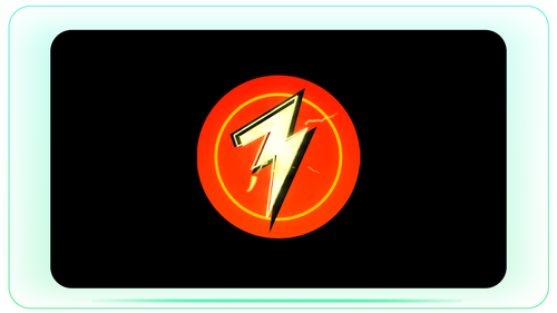 Red Badge Bolt Electric High Voltage Strike stock footage visual