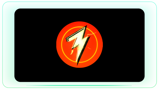 Red Badge Bolt Electric High Voltage Strike stock footage visual