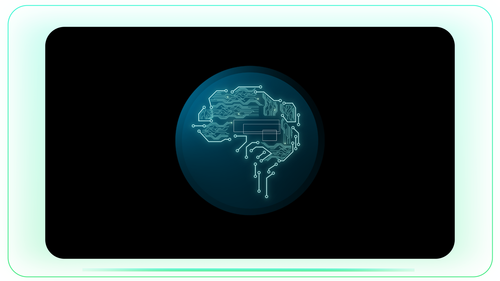 Artificial Intelligence Brain Technology Visual stock footage visual