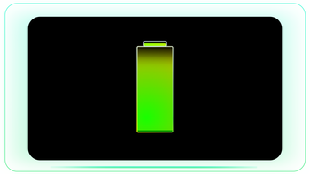Battery Full Green Gradient Fillup Topup Energy