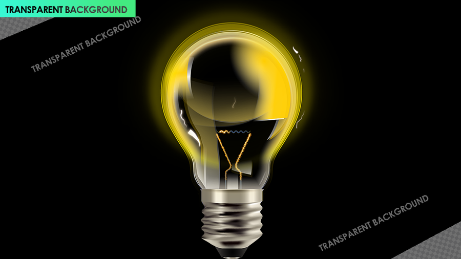 Realistic Orange Spark Bulb Activation