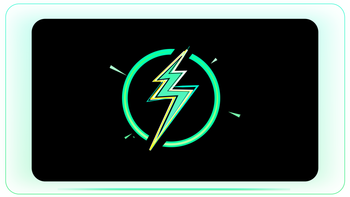 Energy Bolt Triple Spike Bolt with Sparks and Lines