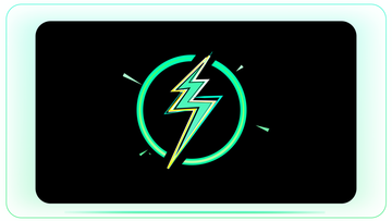 Energy Bolt Triple Spike Bolt with Sparks and Lines