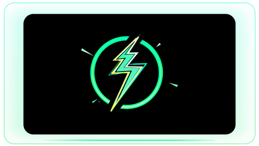 Energy Bolt Triple Spike Bolt with Sparks and Lines stock footage visual
