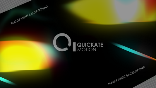 Yellow Red Prismatic Light Leaks Overlay