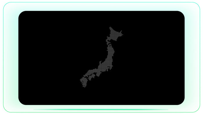 Japan Dotted Map