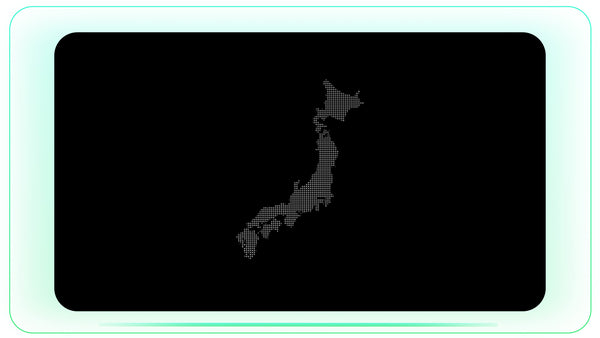Japan Dotted Map