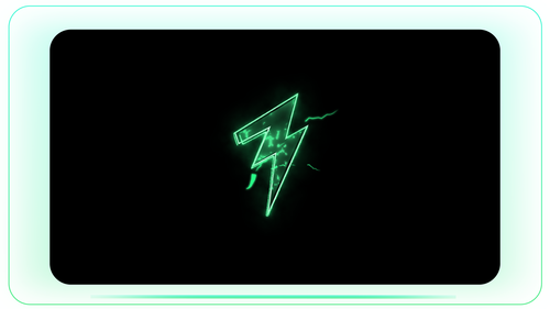 Energy Bolt High Electric Spark Neon Type stock footage visual