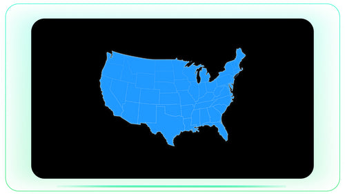 US State Map Visuals stock footage visual