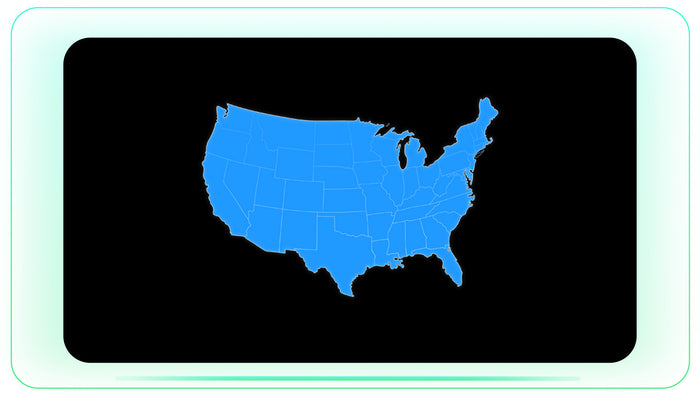 US State Map Visuals stock footage visual