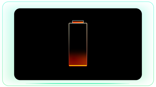 Battery Low Red Gradient stock footage visual