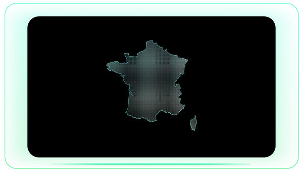 France Dotted Map