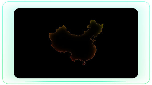 China Outline Map stock footage visual