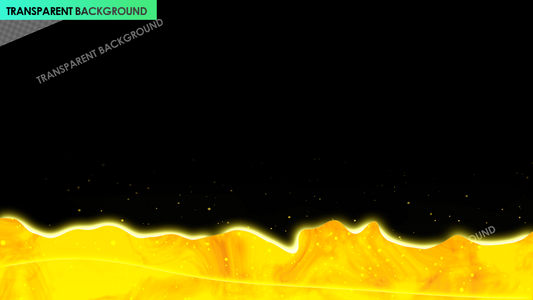 Liquid Overlay Yellow Orange Gas Particles Frame