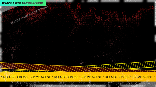 Crime Scene Do Not Cross Yellow Ribbon Overlay