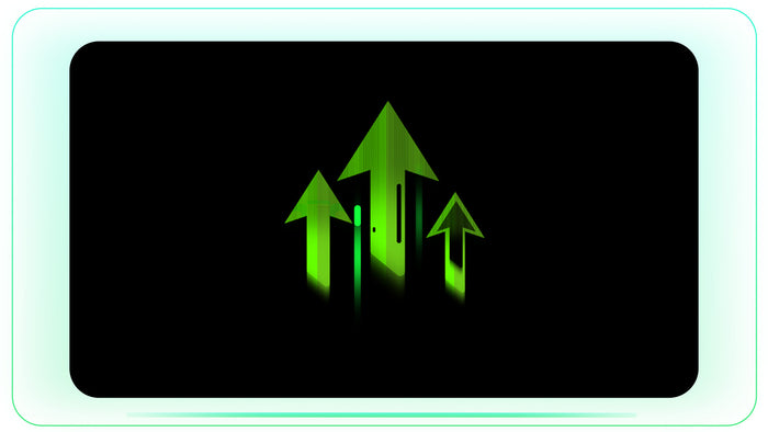 Upward Moving Arrows