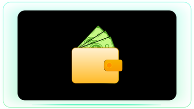 Dollar Notes Flying from Wallet