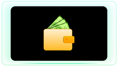 Dollar Notes Flying from Wallet stock footage visual