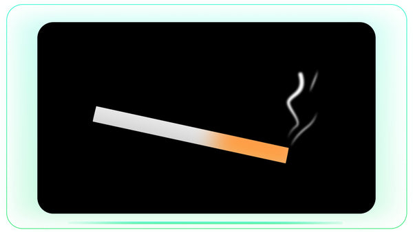 Smoking and No Smoking Cigarette Illustration