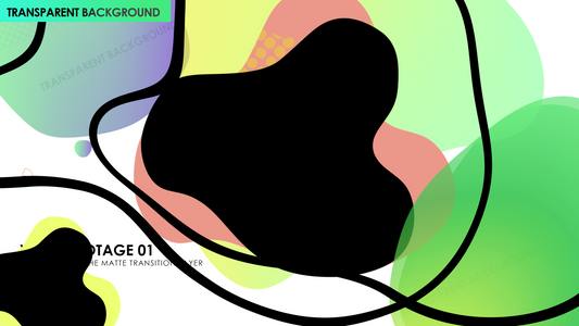 Drippy Shapes Disturbed Elements Matte Transition