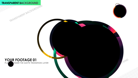 Circle Pop-Up Shape Elements Matte Transition