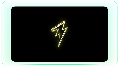 Energy Bolt Outline with Electric Saber Effect