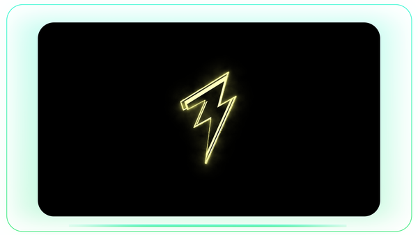 Energy Bolt Outline with Electric Saber Effect