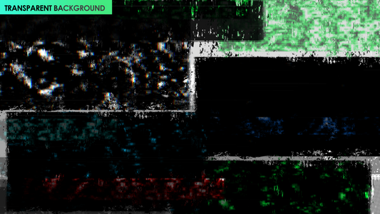 Geometric RGB Glitch Effect Matte Transition