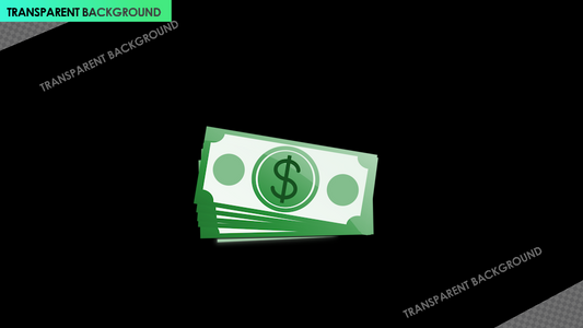 Fast Green Dollar Rupee Note Popup Slide with Glow