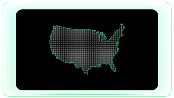 USA Dotted Map