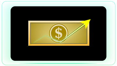 Dollar Note with Upward Arrow Animation