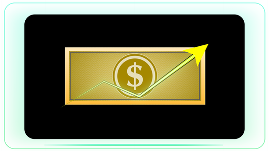 Dollar Note with Upward Arrow Animation stock footage visual