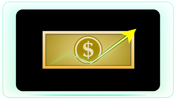 Dollar Note with Upward Arrow Animation