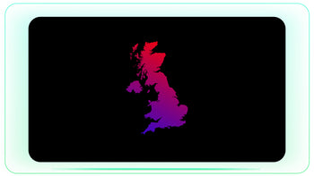 UK Map Red Purple