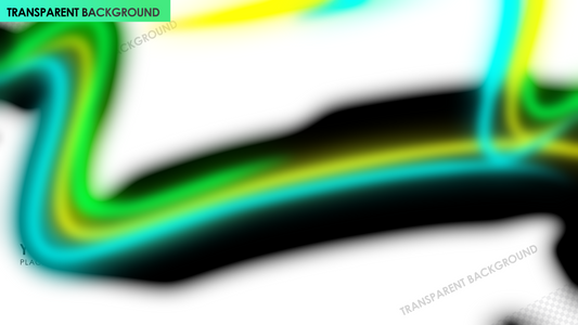 Neon Green Blue Light Trails Matte Transition