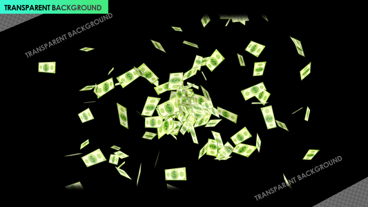 Dollar USD Note Explosion