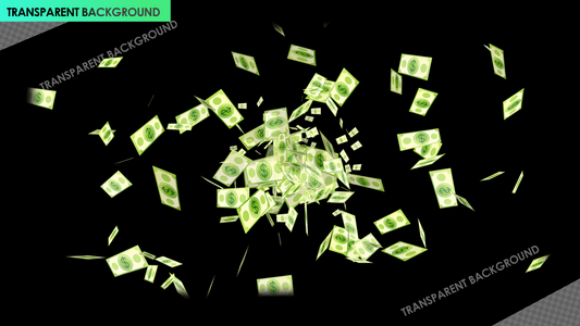 Dollar USD Note Double Explosion