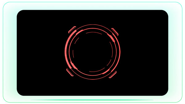 Futuristic Tech HUD Circle