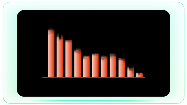 Graph Down Bar Infographic