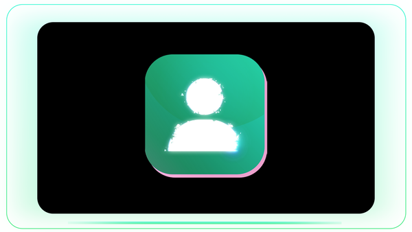 User Icon Glitch Tech Reveal for Global Consumer
