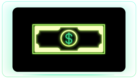 Dollar Note Neon Loop