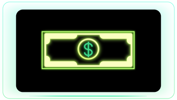 Dollar Note Neon Loop